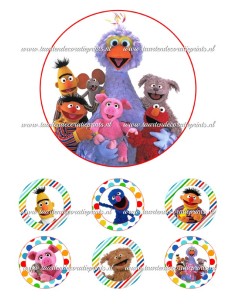 Eetbare Print Sesamstraat - 15cm