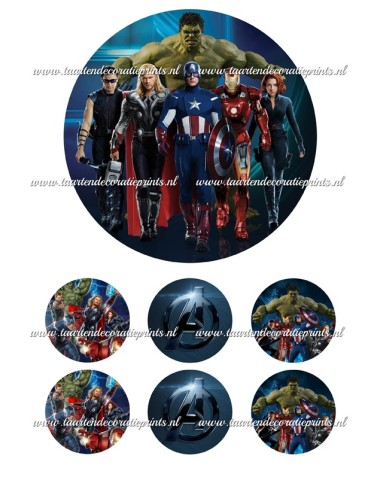 Eetbare Print Avengers - 15cm