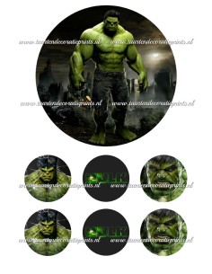 Eetbare Print Hulk - 15cm