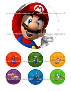 Eetbare Print Super Mario - 15cm