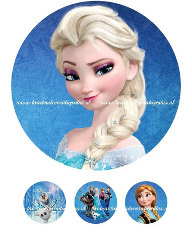Eetbare Print Frozen Elsa - 20cm