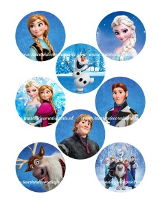 Eetbare Print Frozen - 7cm