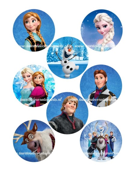Eetbare Print Frozen - 7cm