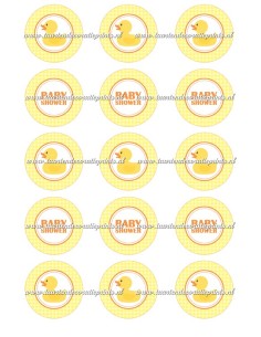Eetbare Print Babyshower Cupcakes - 5cm
