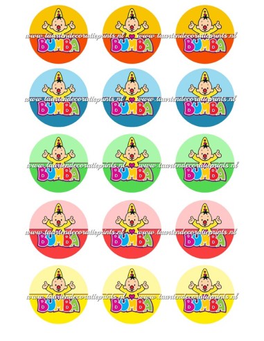 Eetbare Print Bumba Cupcakes 1 - 5cm