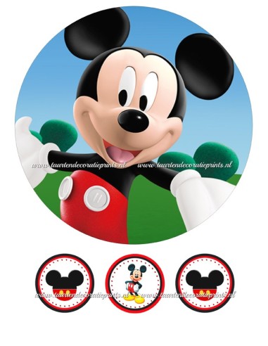 Eetbare Print Mickey Mouse - 20cm