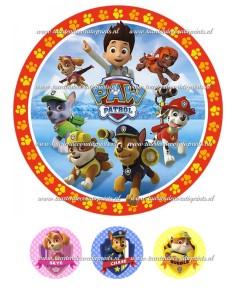 Eetbare Print Paw Patrol 1 - 20cm