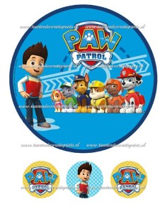 Eetbare Print Paw Patrol 3 - 20cm