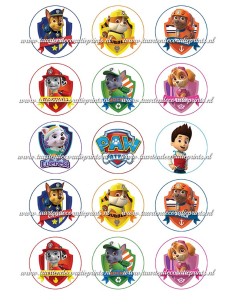 Eetbare Print Paw Patrol Cupcakes 2 - 5cm
