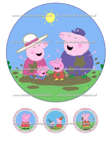 Eetbare Print Peppa Pig 1 - 20cm