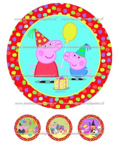 Eetbare Print Peppa Pig 2 - 20cm