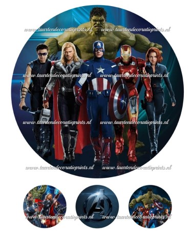 Eetbare Print Avengers - 20cm