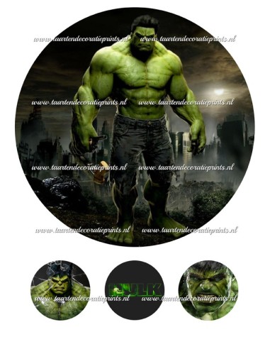 Eetbare Print Hulk - 20cm
