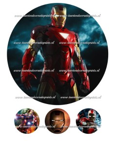 Eetbare Print Iron Man - 20cm