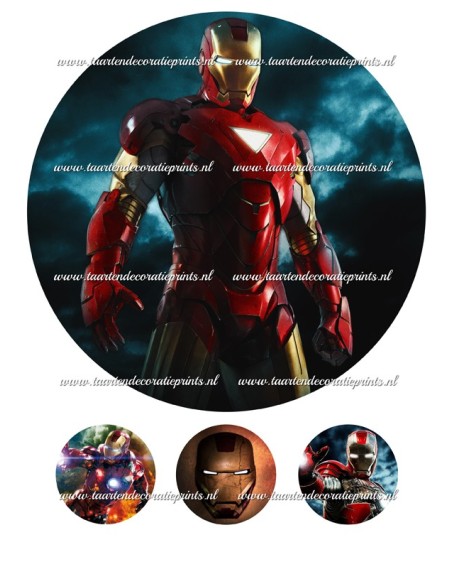 Eetbare Print Iron Man - 20cm