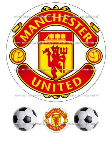 Eetbare Print Manchester United - 20cm