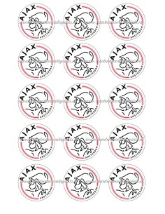 Eetbare Print Ajax Cupcakes - 5cm