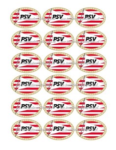 Eetbare Print PSV Cupcakes - 4x6cm