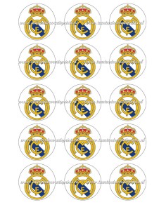 Eetbare Print Real Madrid Cupcakes - 5cm