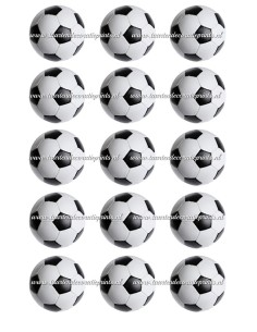 Eetbare Print Voetbal Cupcakes - 5cm