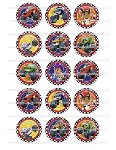 Eetbare Print Blaze en de Monstertrucks Cupcakes - 5cm