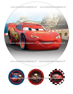 Eetbare Print Cars 1 - 20cm