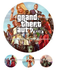 Eetbare Print GTA 1 - 20cm