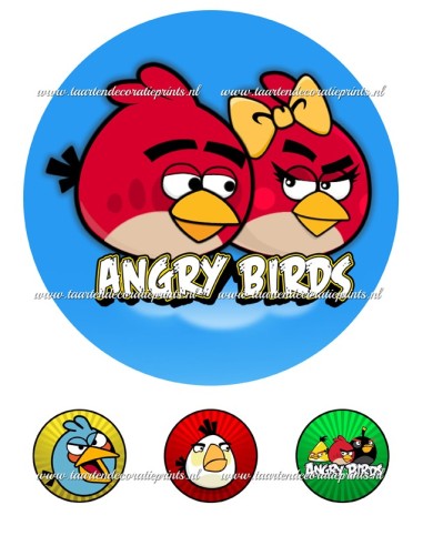 Eetbare Print Angry Birds 2 - 20cm