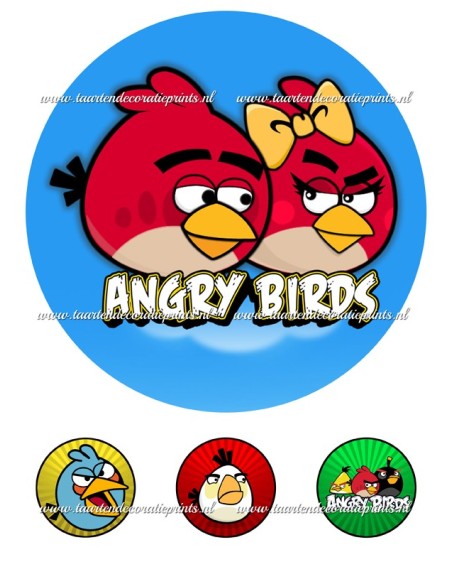 Eetbare Print Angry Birds 2 - 20cm