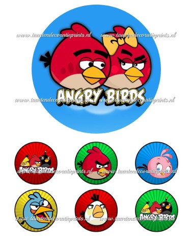 Eetbare Print Angry Birds 2 - 15cm