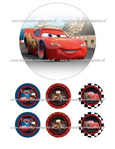 Eetbare Print Cars 1 - 15cm