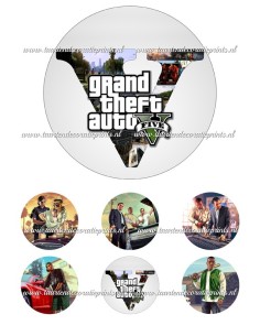 Eetbare Print GTA 2 - 15cm