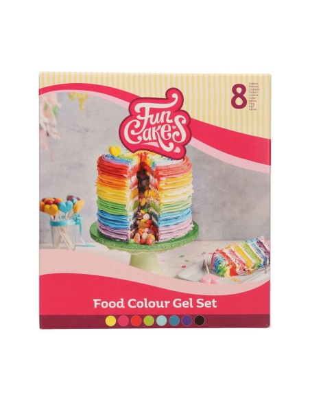 FunCakes Eetbare Kleurstof Gel Set -8st-