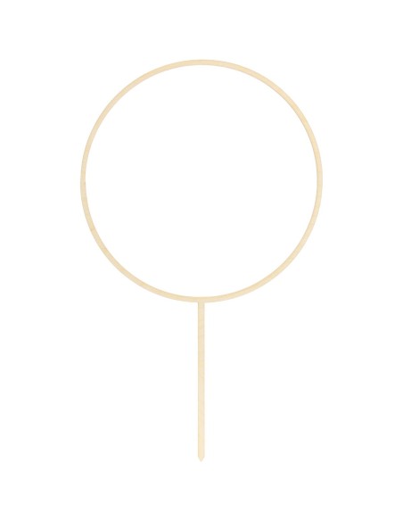 PartyDeco Houten Taarttopper Hoepel 24,5cm //