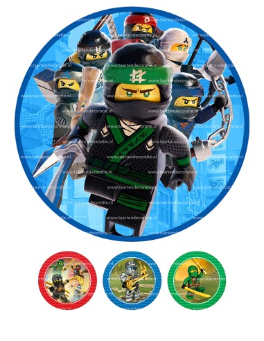 Eetbare Print Lego Ninjago 3 - 20cm