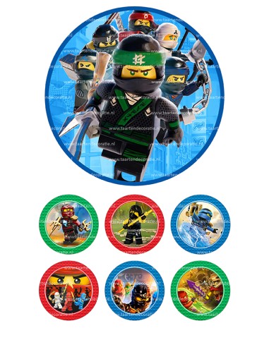 Eetbare Print Lego Ninjago 3 - 15cm