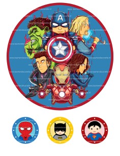 Eetbare Print Little Avengers - 20cm
