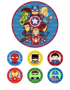 Eetbare Print Little Avengers - 15cm