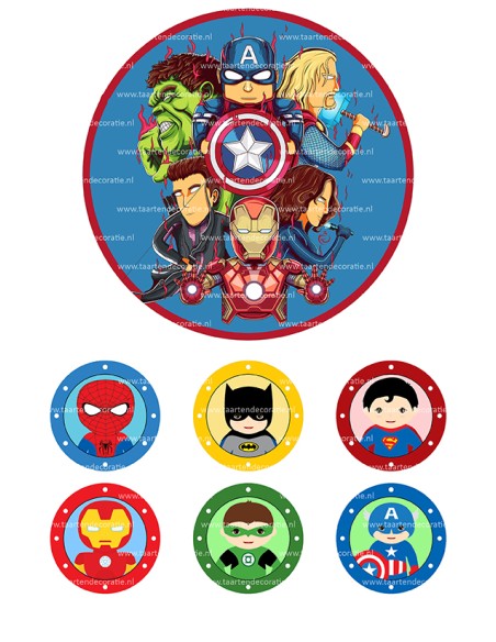 Eetbare Print Little Avengers - 15cm