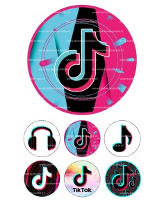 Eetbare Print TikTok 4 - 15cm