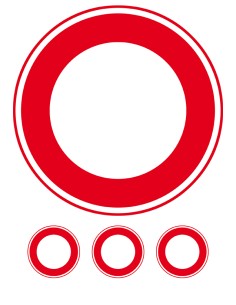 Eetbare Print Verkeersbord Blanco - 20cm