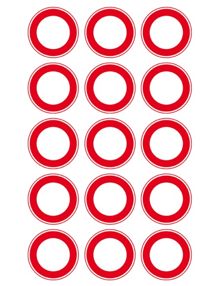 Eetbare Print Verkeersbord Blanco Cupcakes - 5cm