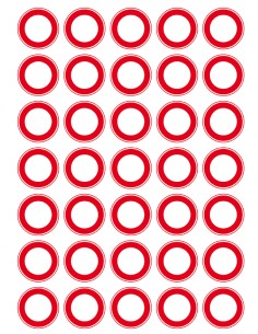 Eetbare Print Verkeersbord Blanco Mini Cupcakes - 3,5cm