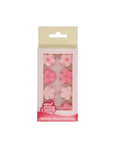 FunCakes Suikerdecoratie Bloemenmix Roze -24st-