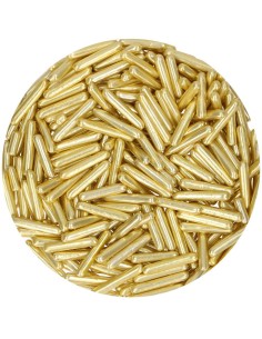 FunCakes Metallic Sugar Rods XL Geel Goud -70gr-