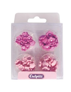 Culpitt Suikerdecoratie Mini Bloemen Roze set van 100
