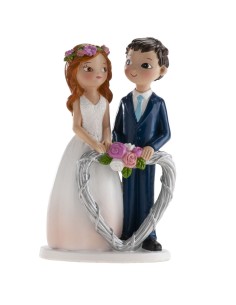 Dekora Bruidspaar met Hart -16cm-