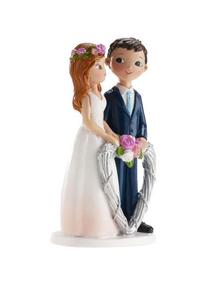 Dekora Bruidspaar met Hart -16cm-