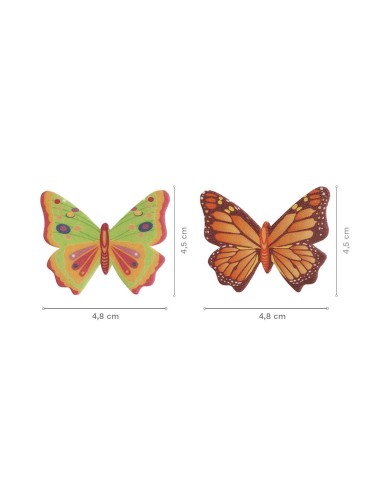 Dekora Ouwel Vlinders -8st-