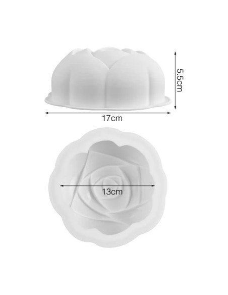 CakeDeco Siliconen Bakvorm Roos //